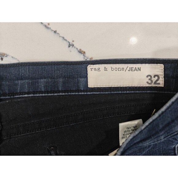 Rag & Bone Jeans Women's 32 Low Rise Skinny Legging Dark Wash Denim Jegging - Picture 2 of 10